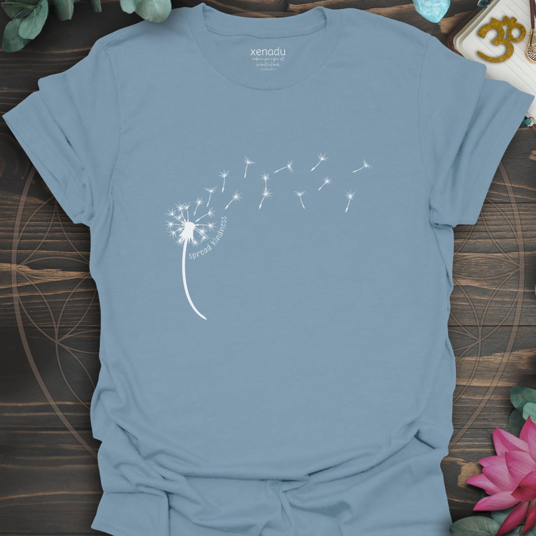 Kindness Dandelion Tee Stone Blue T-Shirt