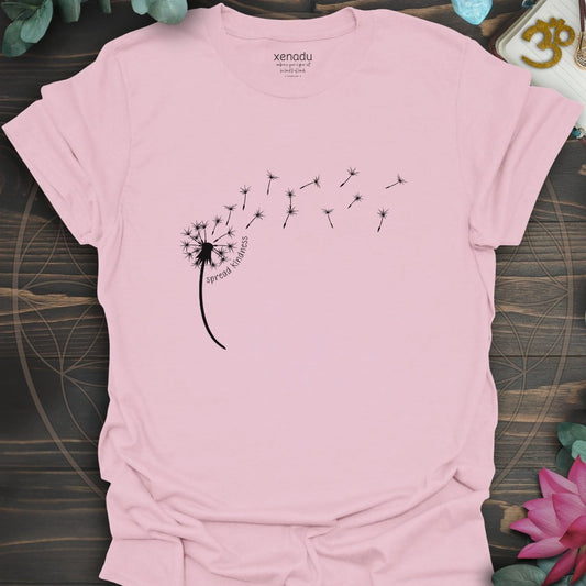 Kindness Dandelion Tee Light Pink T-Shirt