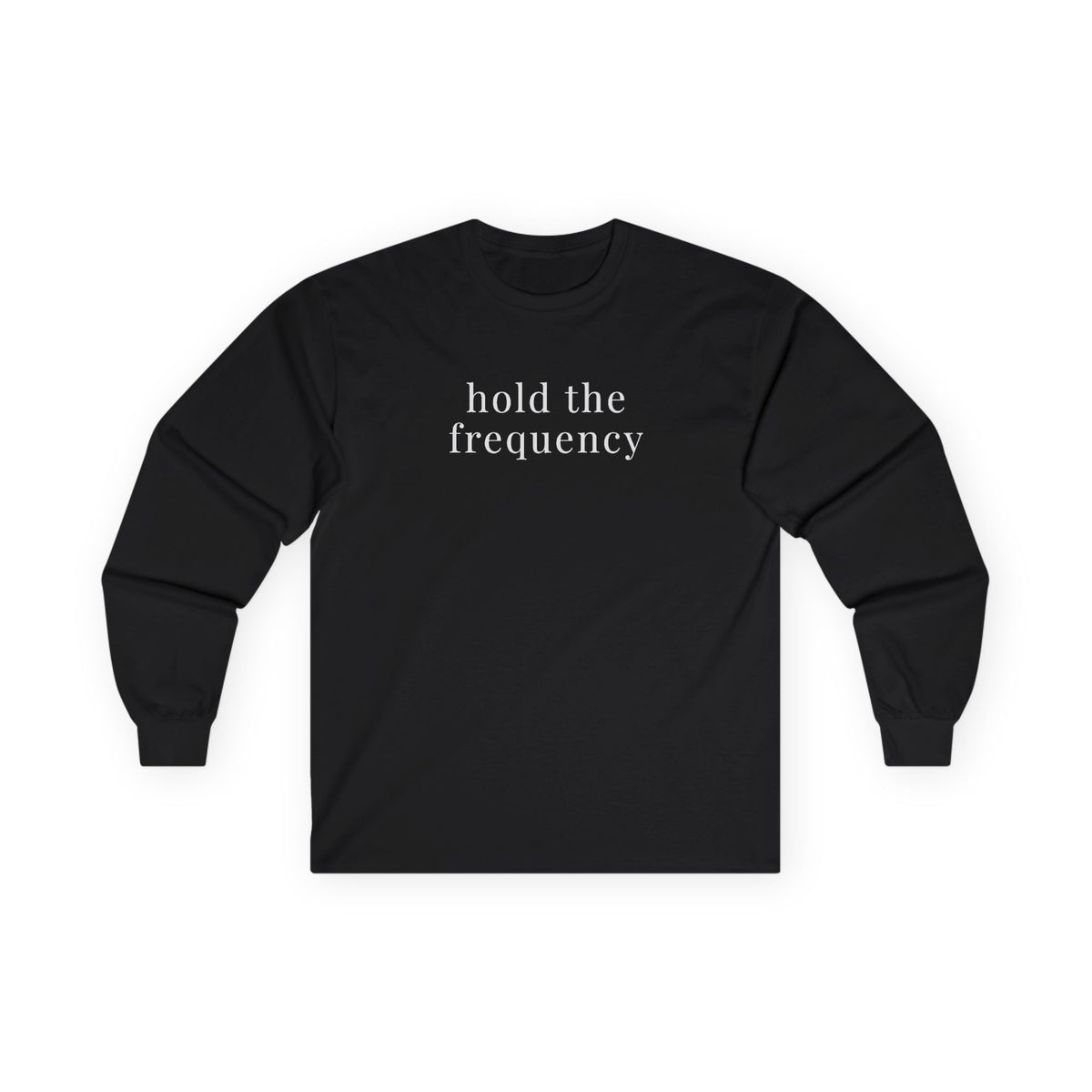 Hold Frequency Long Sleeve Tee Black