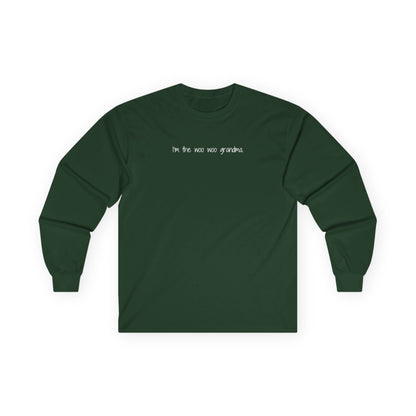 I'm the Woo Woo Grandma Long Sleeve Tee Forest Green Long-sleeve