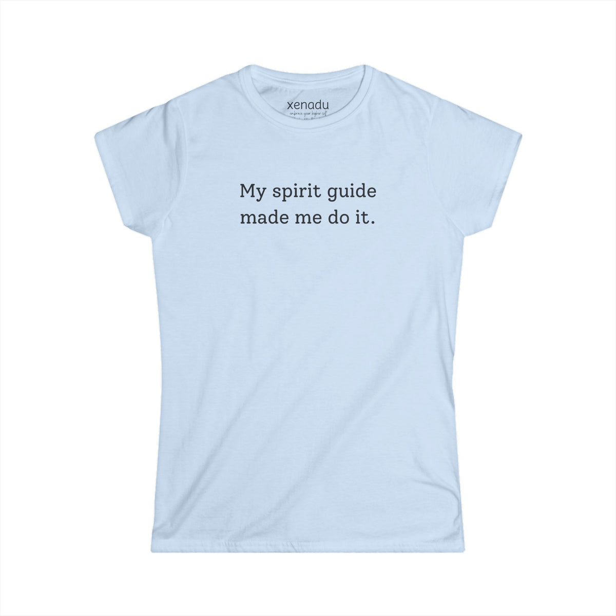 My Spirit Guide Women's Tee Light Blue
