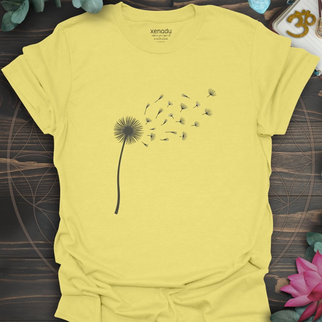 Single Dandelion Tee Cornsilk T-Shirt