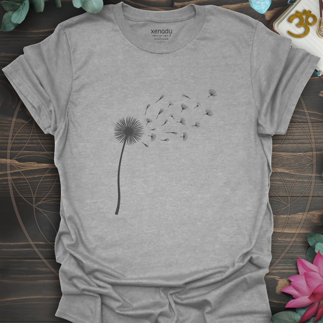 Single Dandelion Tee Sport Grey T-Shirt