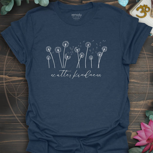 Scatter Kindness Tee Heather Navy T-Shirt
