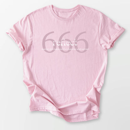 666 Angel Number Tee Light Pink T-Shirt