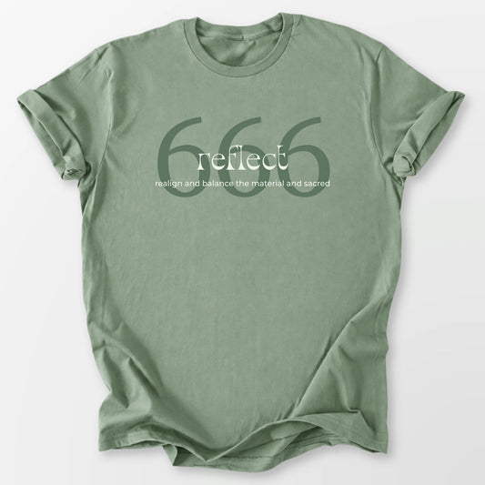 666 Angel Number Tee Sage T-Shirt
