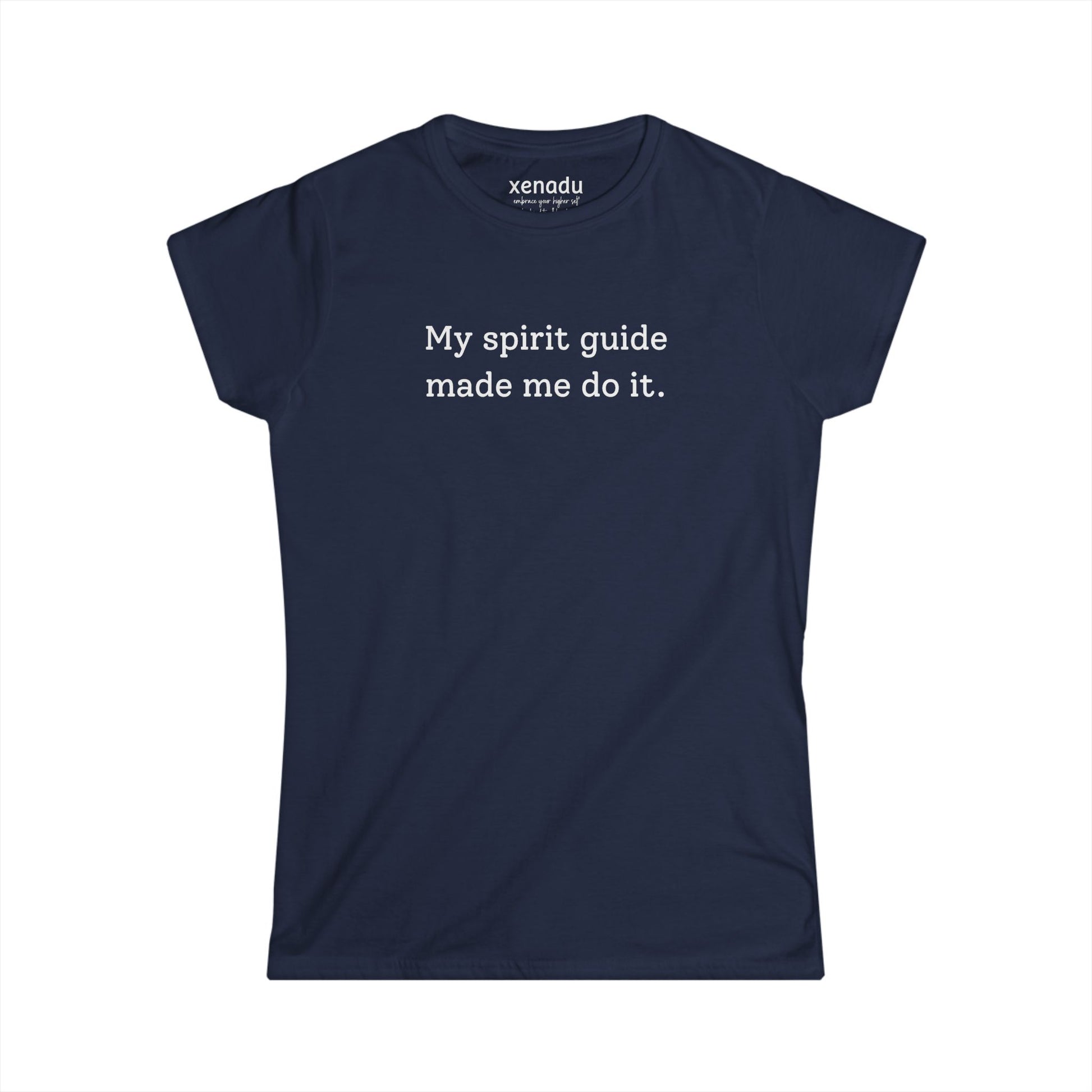 My Spirit Guide Women's Tee Navy