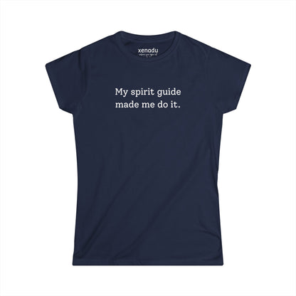 My Spirit Guide Women's Tee Navy