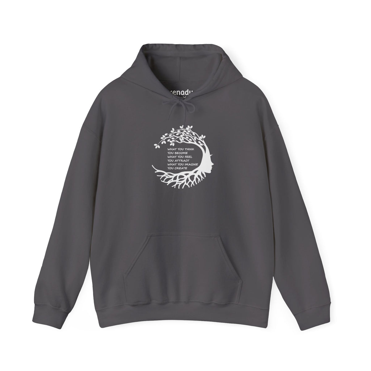 Become Attract Create Hoodie Charcoal
