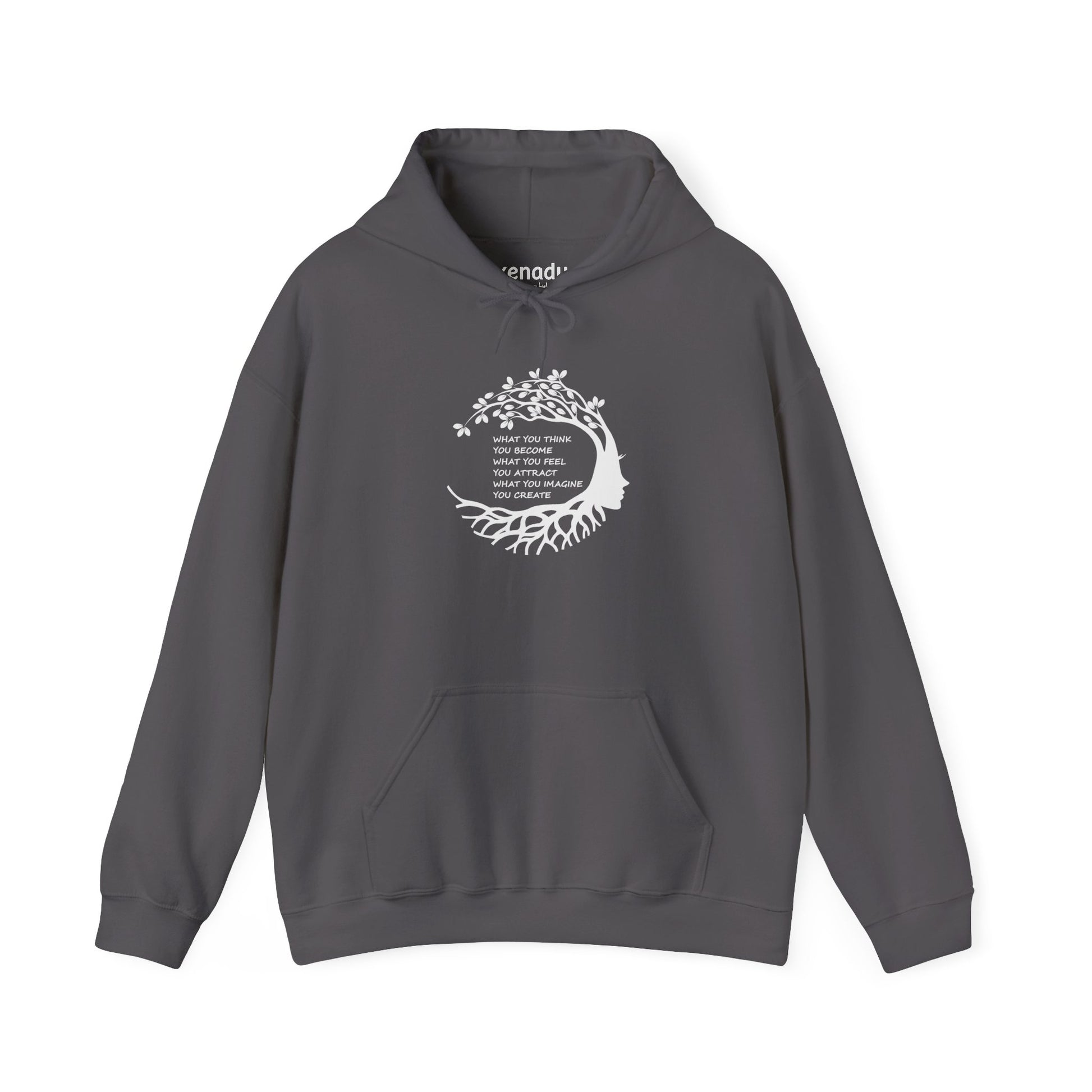 Become Attract Create Hoodie Charcoal