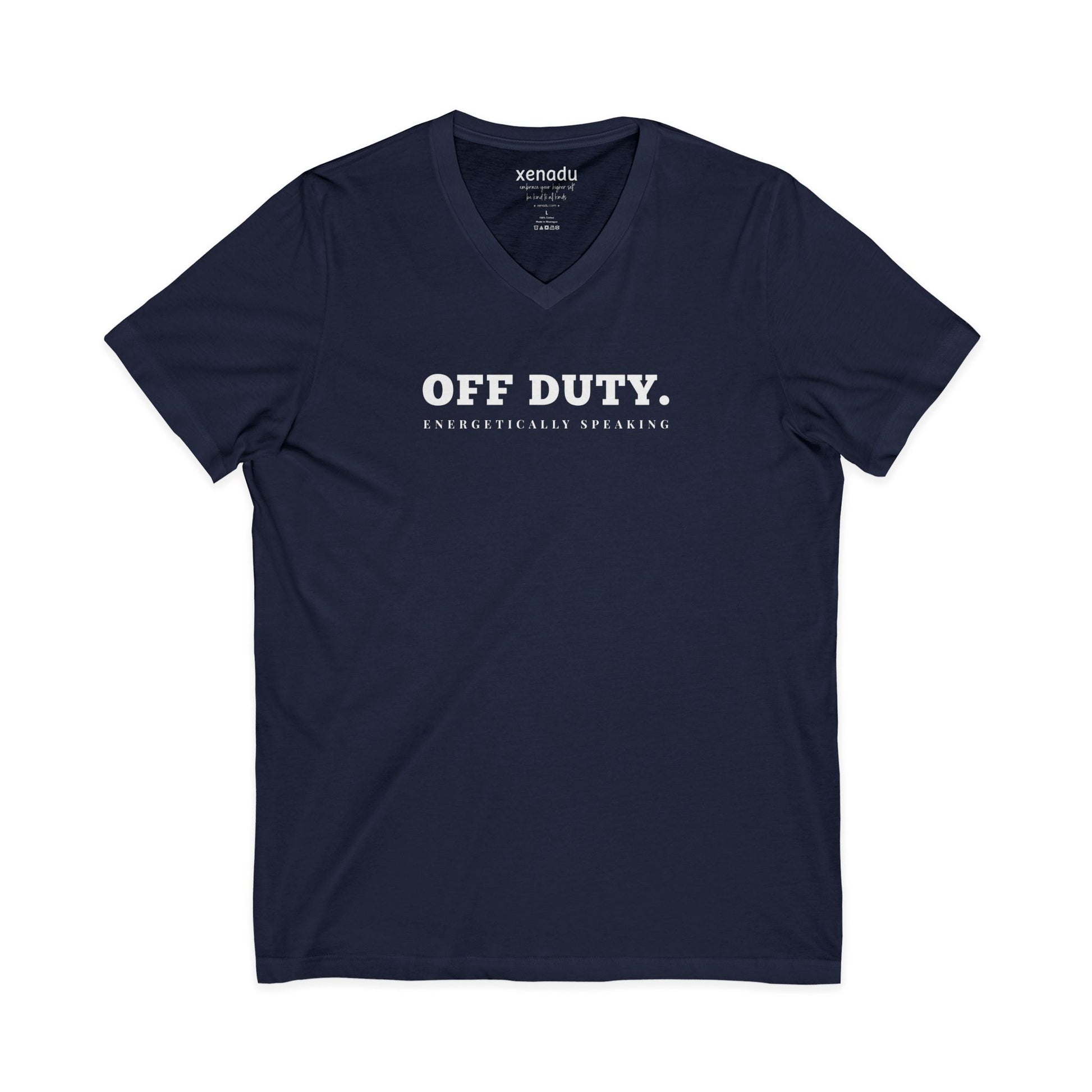 Off Duty Energetically V-Neck Tee Navy V-neck