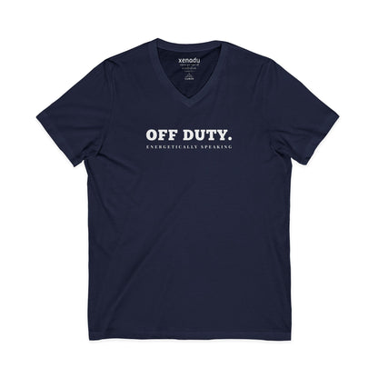 Off Duty Energetically V-Neck Tee Navy V-neck