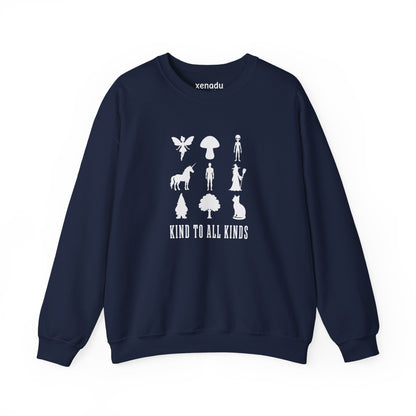 I'm Kind To All Kinds Sweatshirt Navy