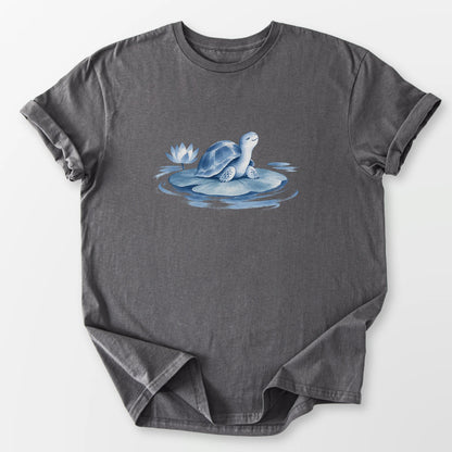 Little Lotus Tee Charcoal T-Shirt