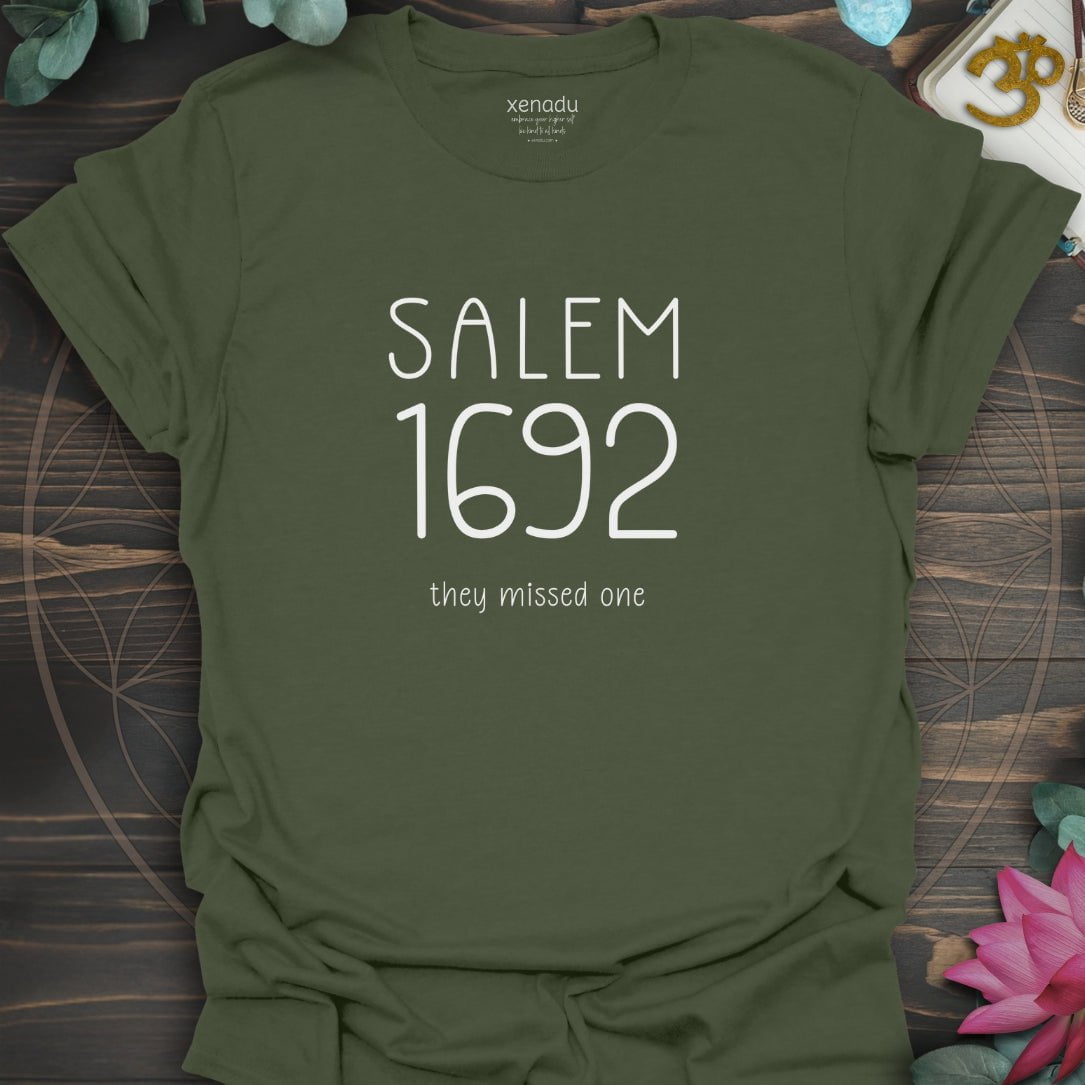 Salem 1692 Missed One Tee Military Green T-Shirt