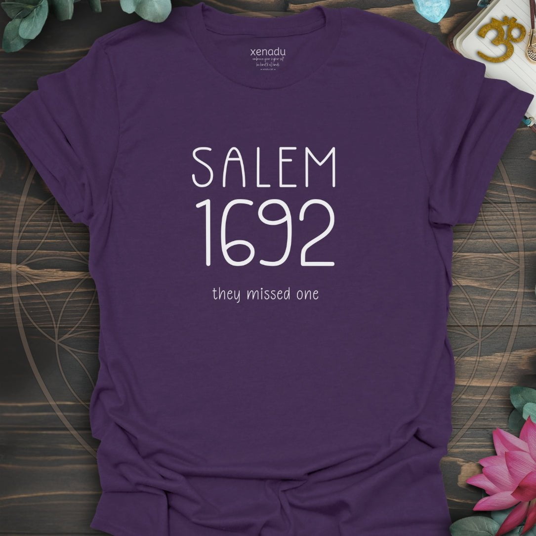 Salem 1692 Missed One Tee Purple T-Shirt