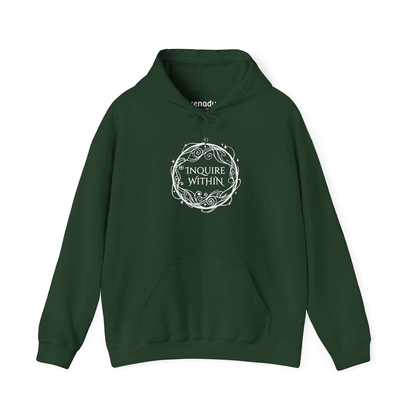 Inquire Within Hoodie Forest Green Hoodie