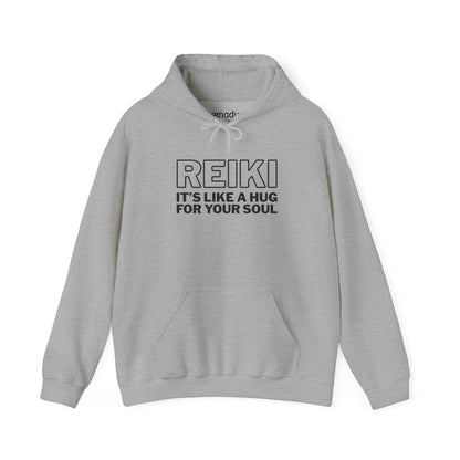 Reiki is Like a Hug Hoodie Sport Grey Hoodie