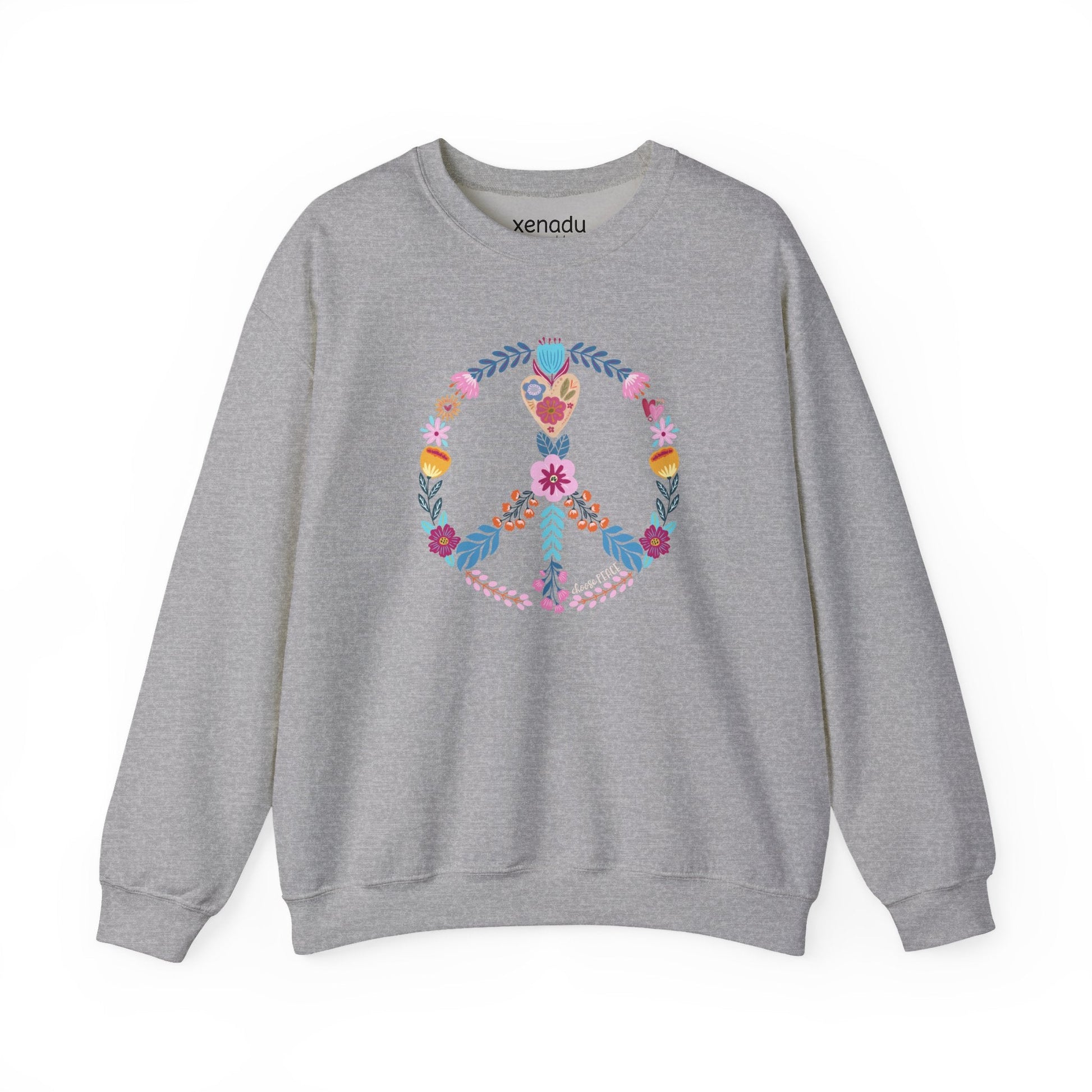 Choose Peace Sweatshirt Sport Grey Sweatshirt