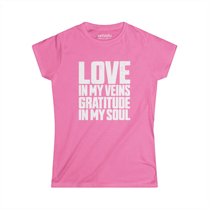Love In My Veins Women's Tee Azalea T-Shirt