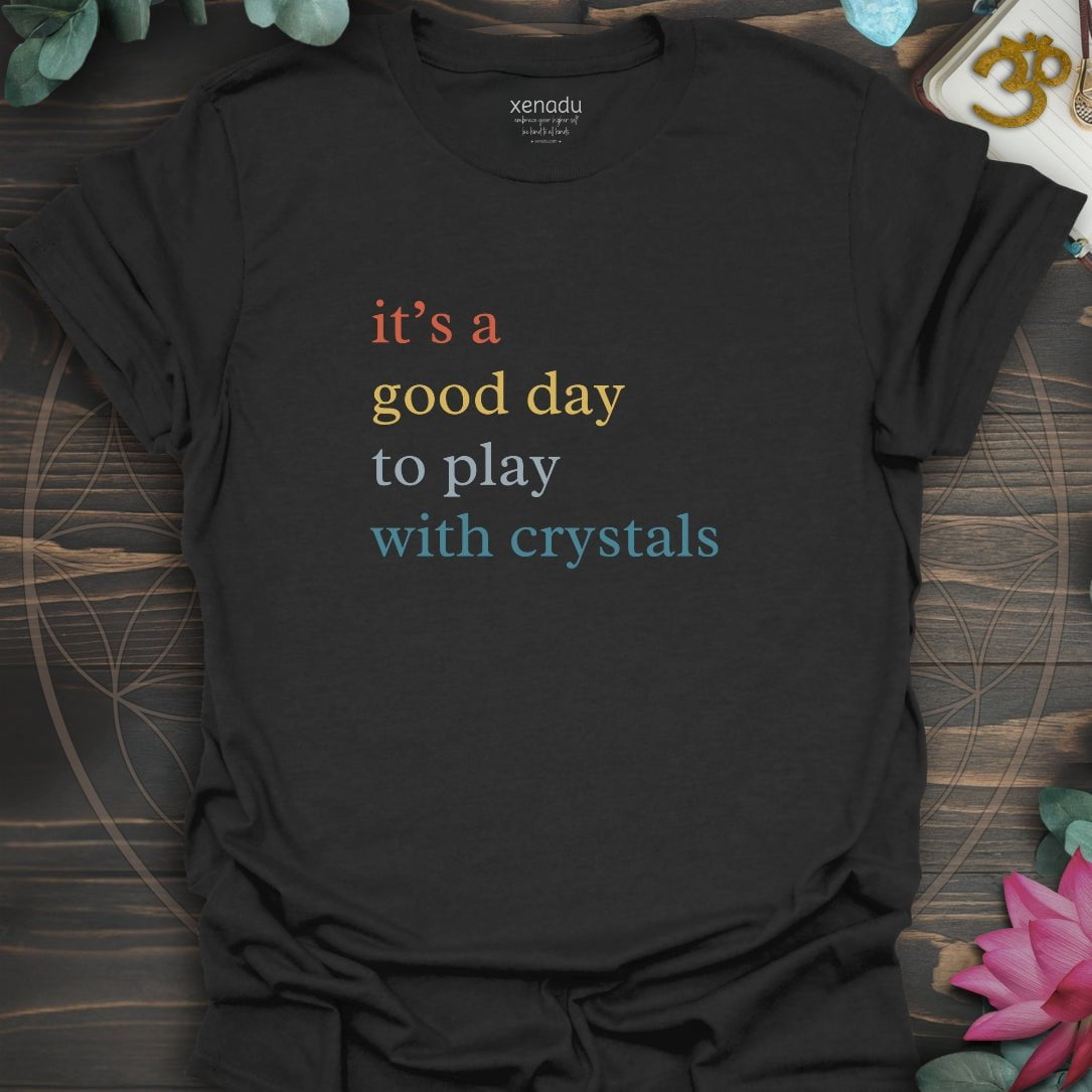 Play With Crystals Tee Black T-Shirt