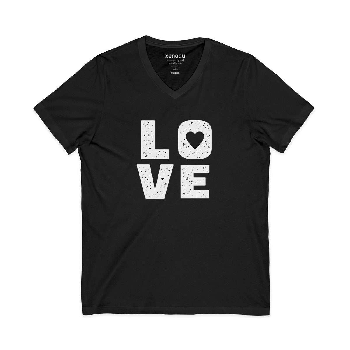 Big Love V-Neck Tee Black V-neck