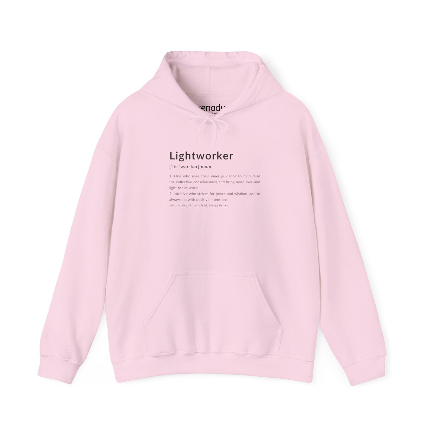 Lightworker Definition Hoodie Light Pink Hoodie