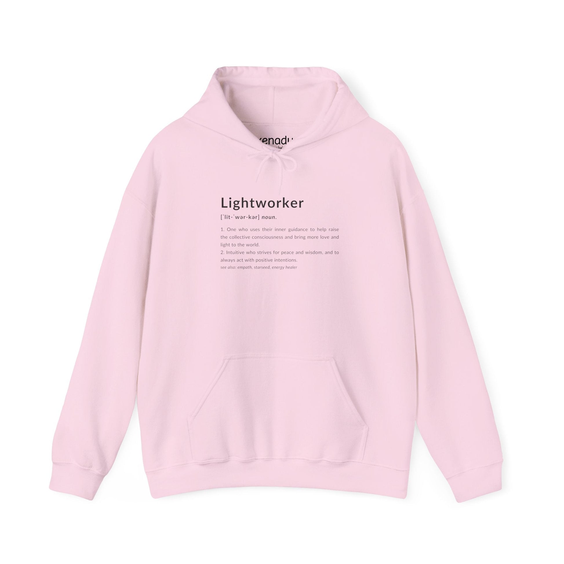 Lightworker Definition Hoodie Light Pink Hoodie