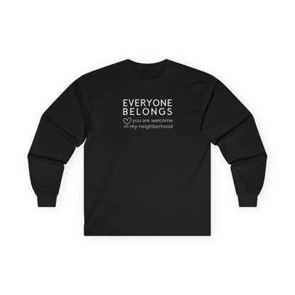 Everyone Belongs Long Sleeve Black Long-sleeve