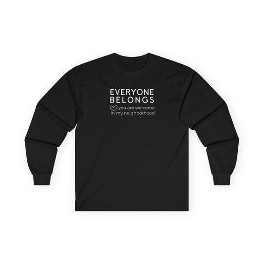Everyone Belongs Long Sleeve Black Long-sleeve