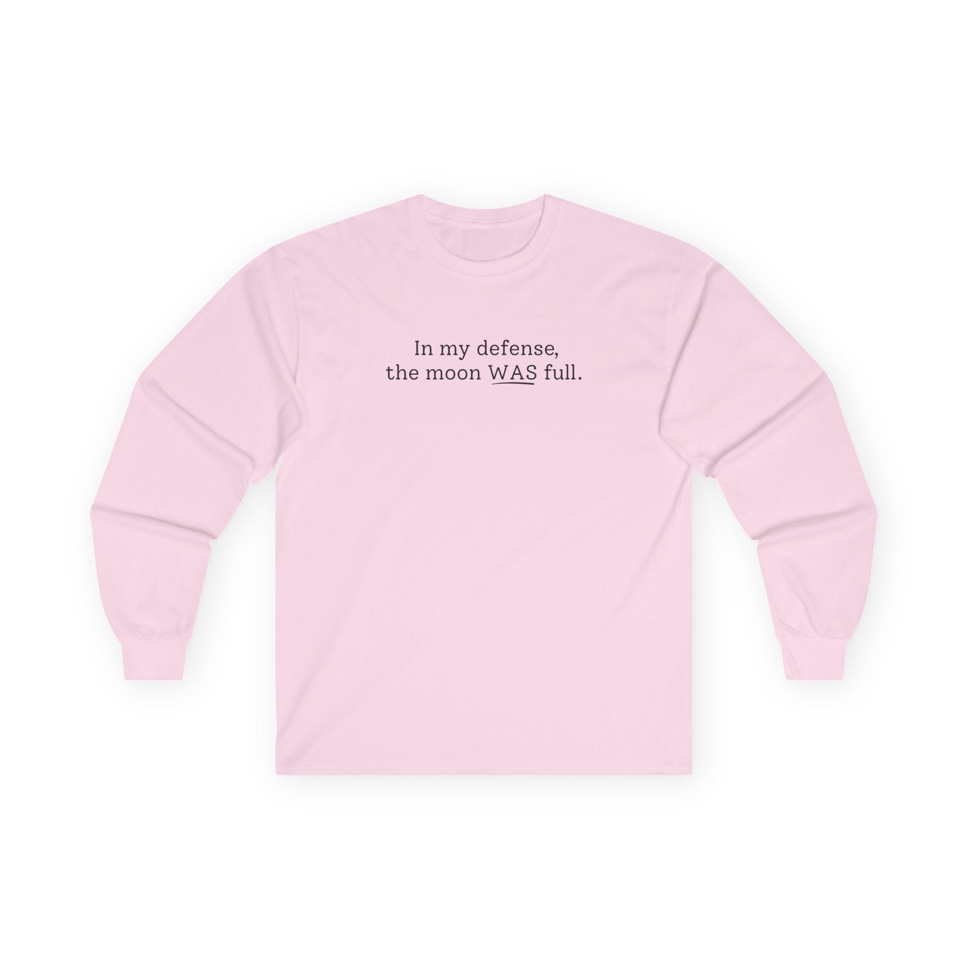 The Moon WAS Full Long Sleeve Tee Light Pink Long-sleeve