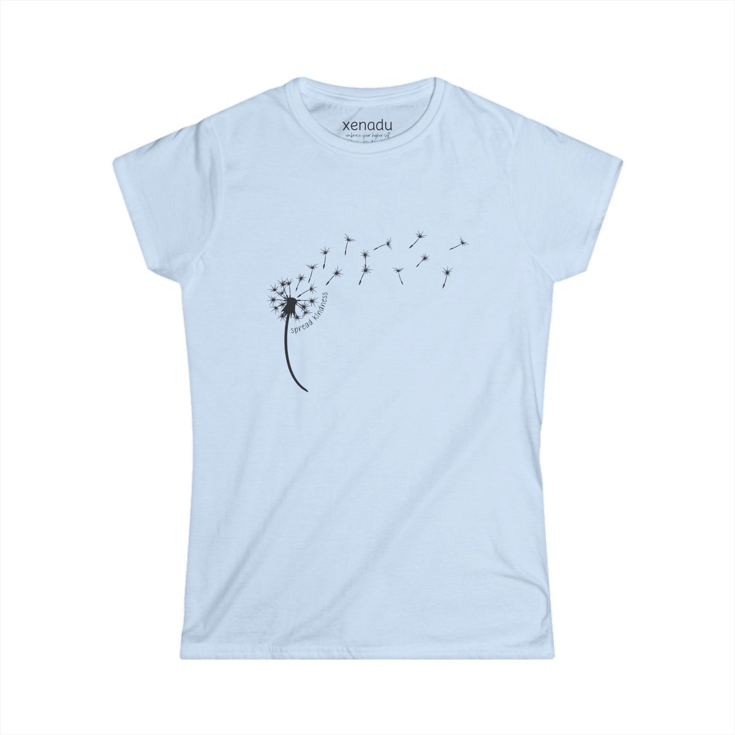 Kindness Dandelion Women's Tee Light Blue