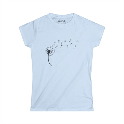 Kindness Dandelion Women's Tee Light Blue