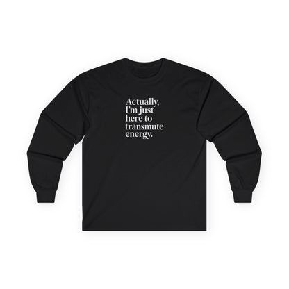 Transmute Energy Long Sleeve Tee Black Long-sleeve