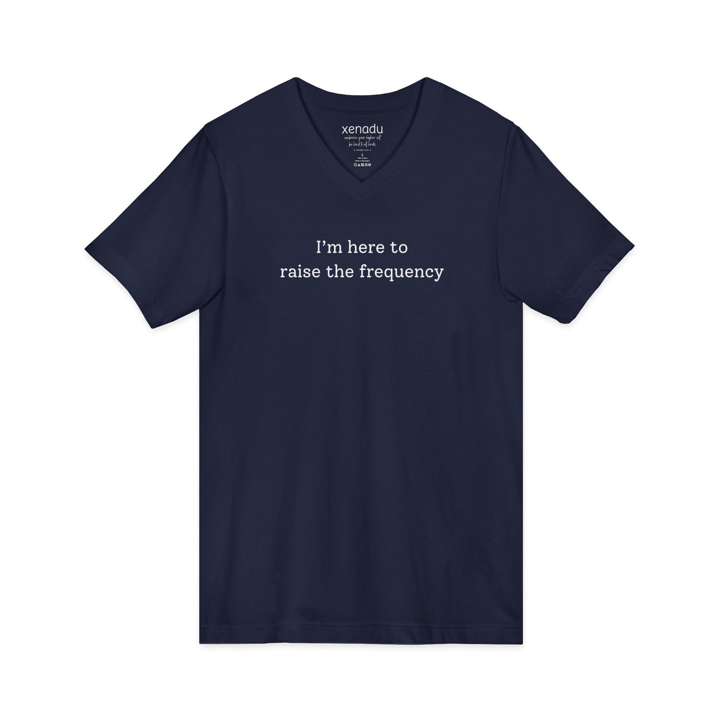 Here to Raise the Frequency V-Neck Tee V-neck