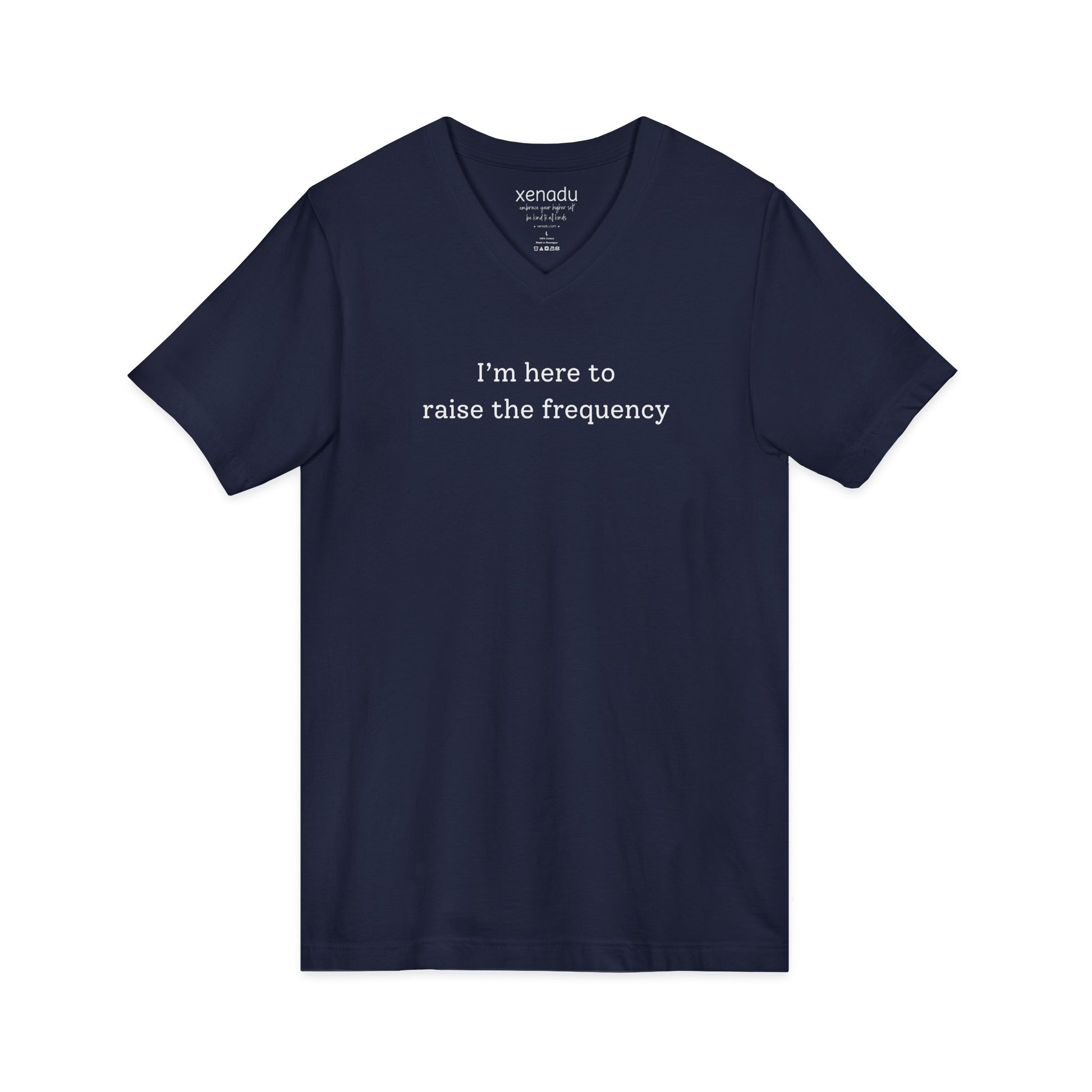 Here to Raise the Frequency V-Neck Tee V-neck