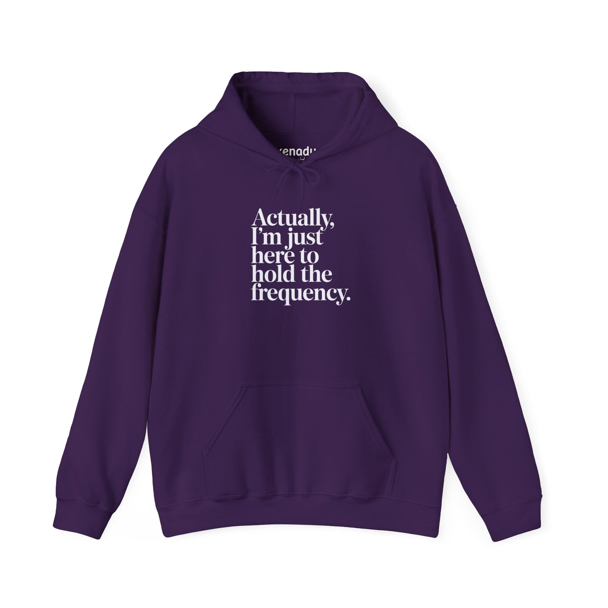 Hold the Frequency Hoodie Purple Hoodie