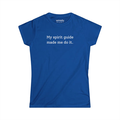 My Spirit Guide Women's Tee Royal Blue