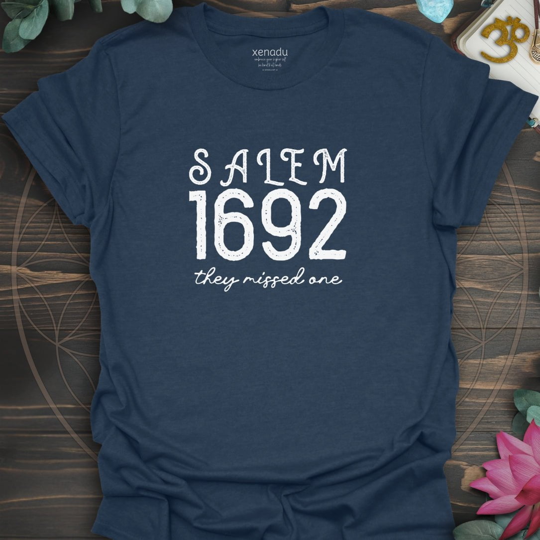 Salem 1692 Vintage Tee Heather Navy T-Shirt