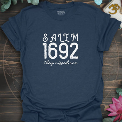Salem 1692 Vintage Tee Heather Navy T-Shirt