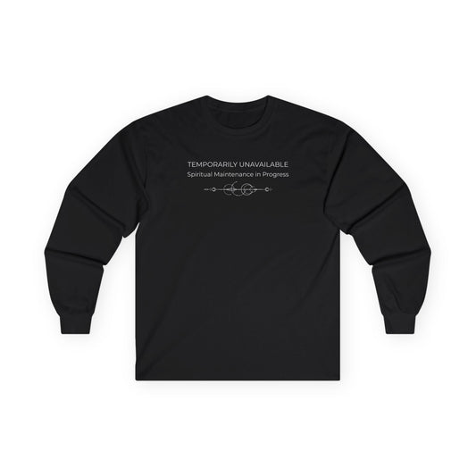 Spiritual Maintenance Long Sleeve Tee Black Long-sleeve