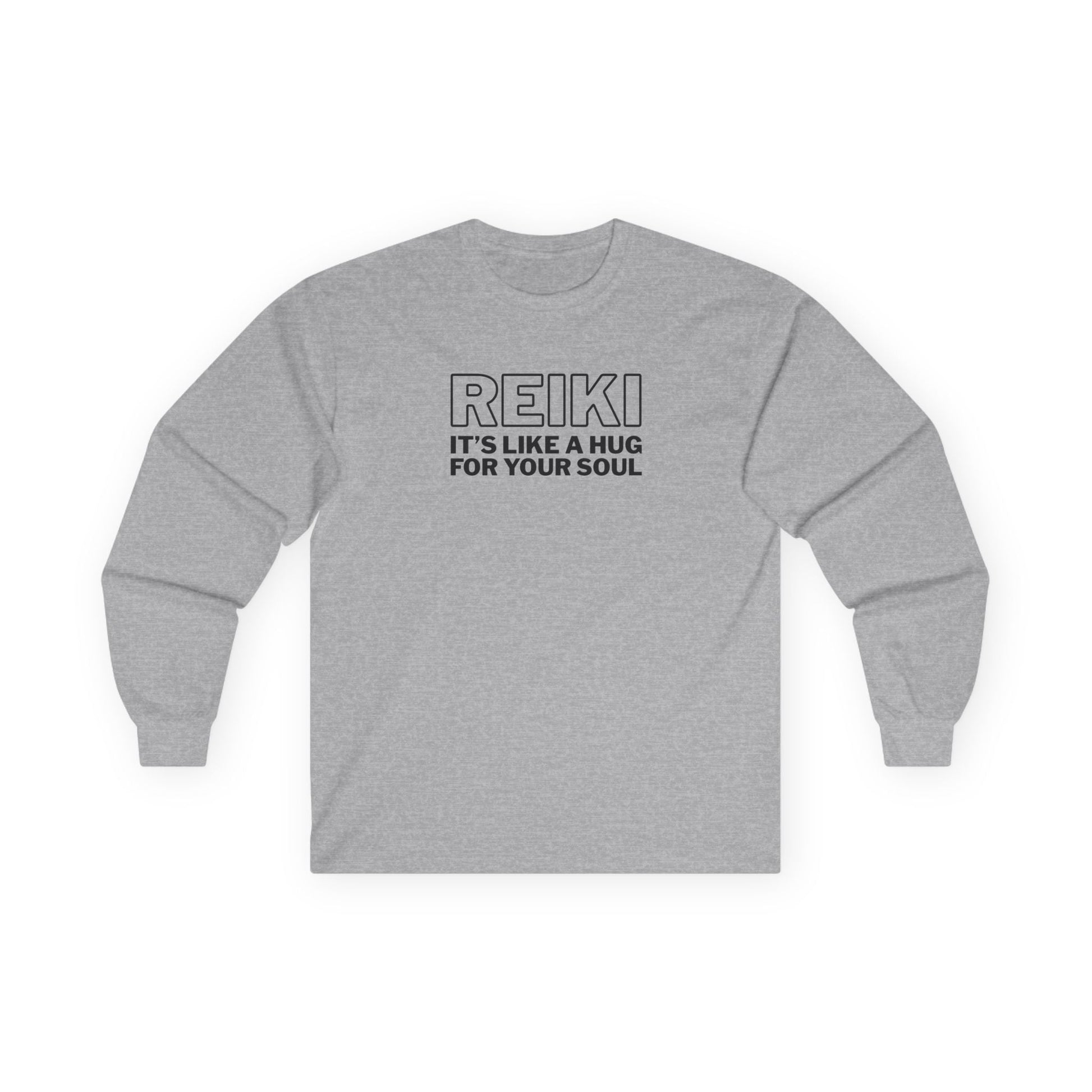 Reiki is Like a Hug Long Sleeve Tee Sport Grey Long-sleeve