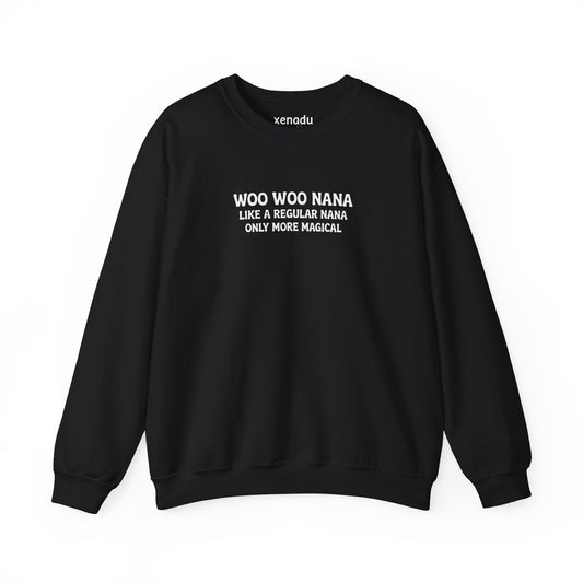 Woo Woo Nana Sweatshirt Black Sweatshirt