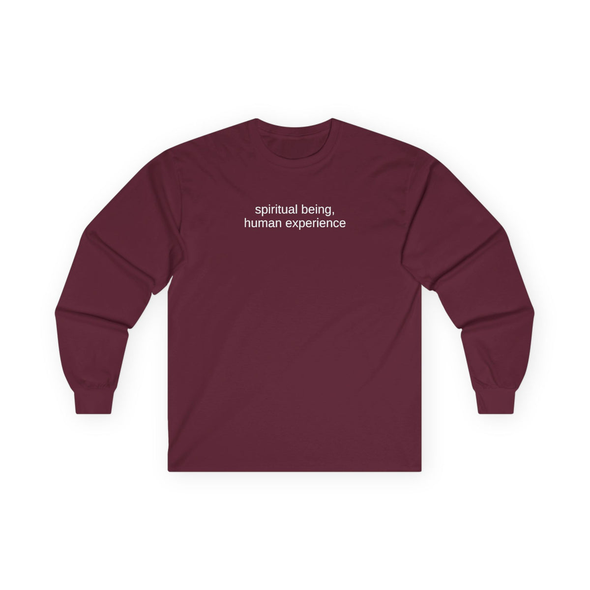 Human Experience Long Sleeve Tee Maroon Long-sleeve