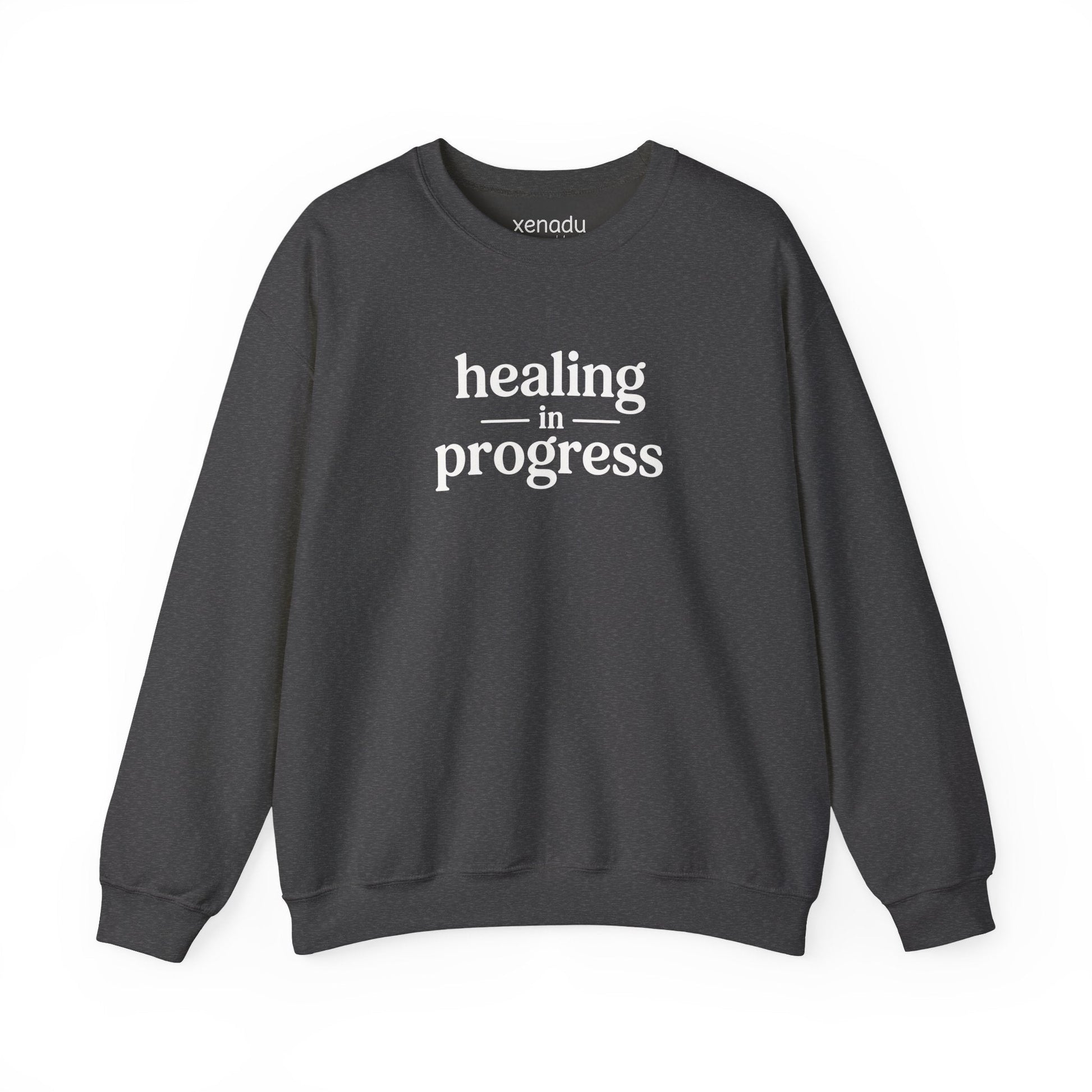 Healing in Progress Sweatshirt Dark Heather Grey Sweatshirt