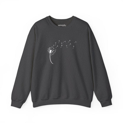 Kindness Dandelion Sweatshirt Dark Heather Sweatshirt