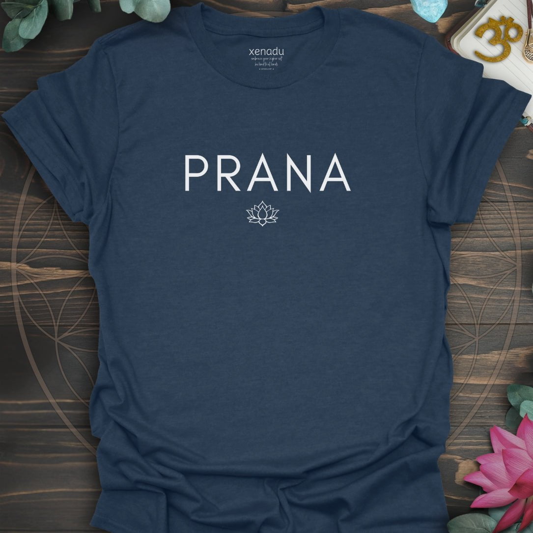 Prana Lotus Tee Heather Navy T-Shirt