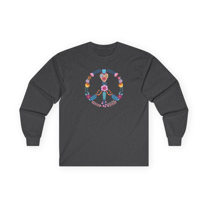 Choose Peace Long Sleeve Dark Heather Grey Long-sleeve