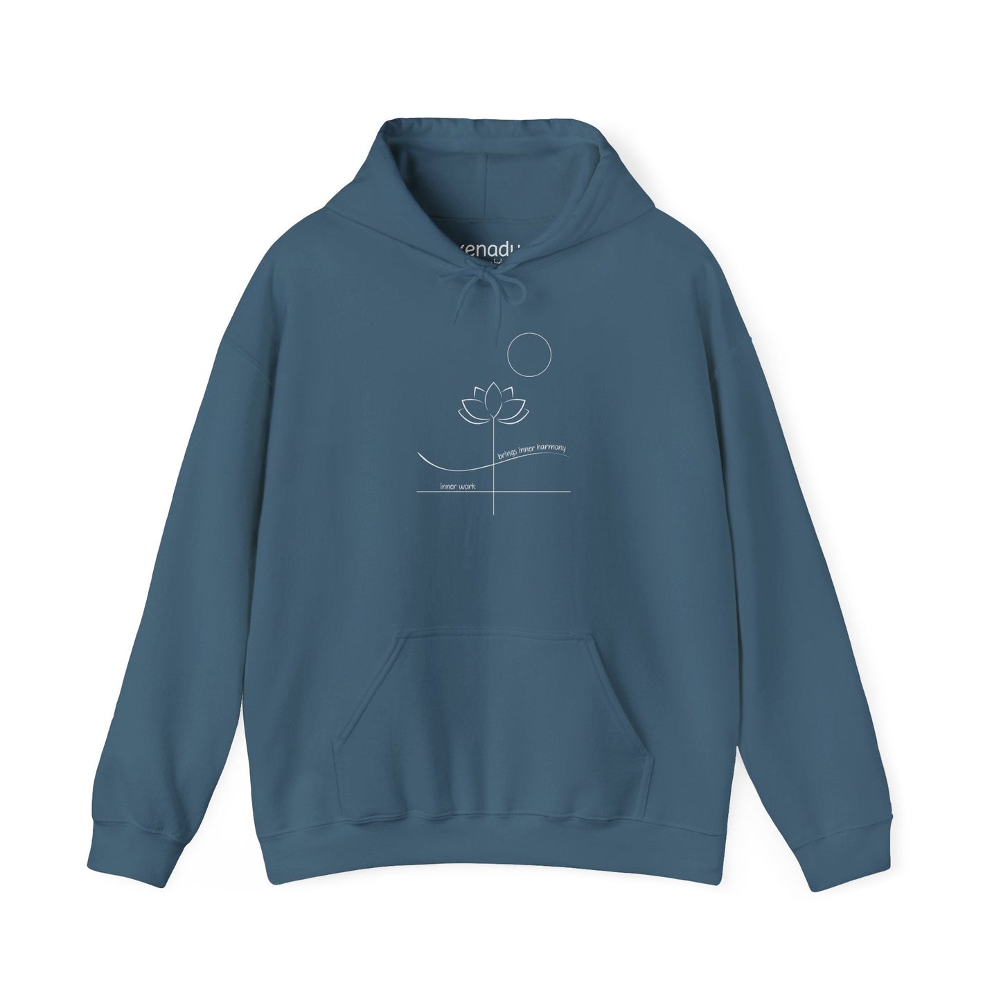 Inner Work Inner Harmony Hoodie Indigo Blue Hoodie
