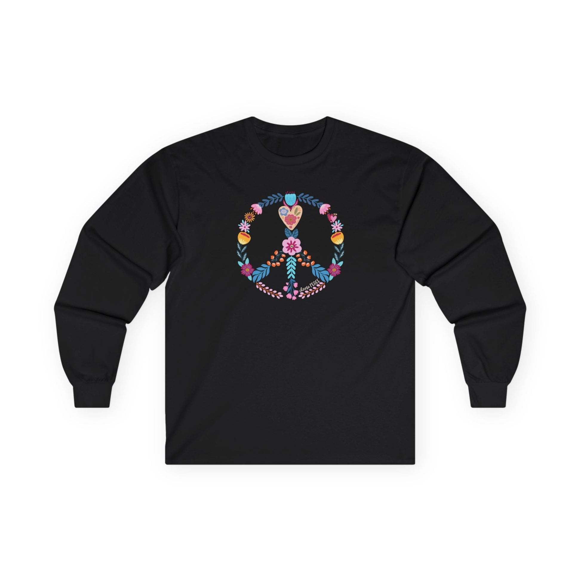 Choose Peace Long Sleeve Black Long-sleeve